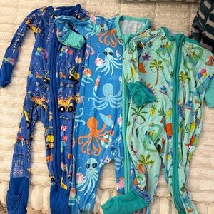 Little Sleepies Zippies 3-6 months lot of 3